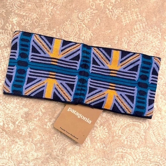 Brand New Patagonia Powder Town Headband Knit Fleece Lining Snow Beam Periwinkle - Picture 12 of 14